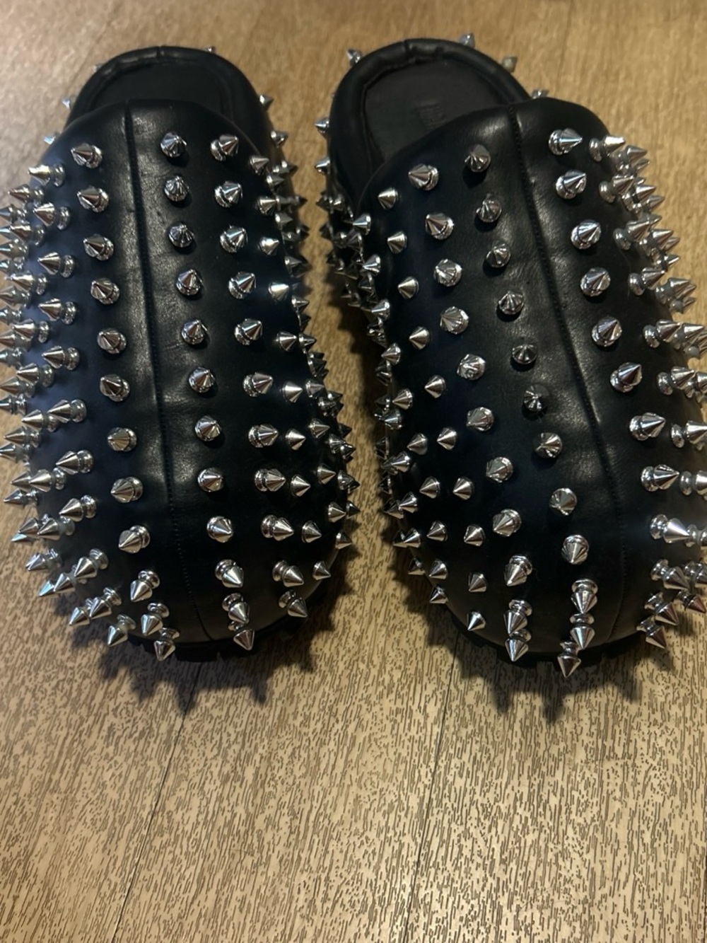 DollsKill x Current Mood Spiked Slip-On Platform Clogs - Like-NEW